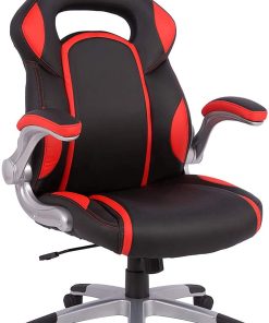 Ergonomic Gaming Chair with Adjustable Height High Back and Armrest-TurboTech215