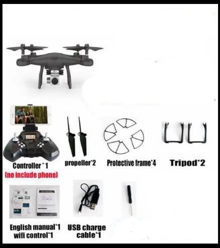 Drone With WiFi 2MP Camera HD Quadcopter Helicopter UAV micro Remote Control Aircraft -TurboTech215