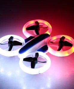 Altitude Hold Mini Drone Neon Glow Light Headless UFO Quadcopter
