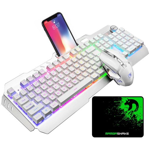 Backlight Computer And Gaming Keyboard and Mouse LED Multi-Colored Changing Backlight Keyboard Set-TurboTech215