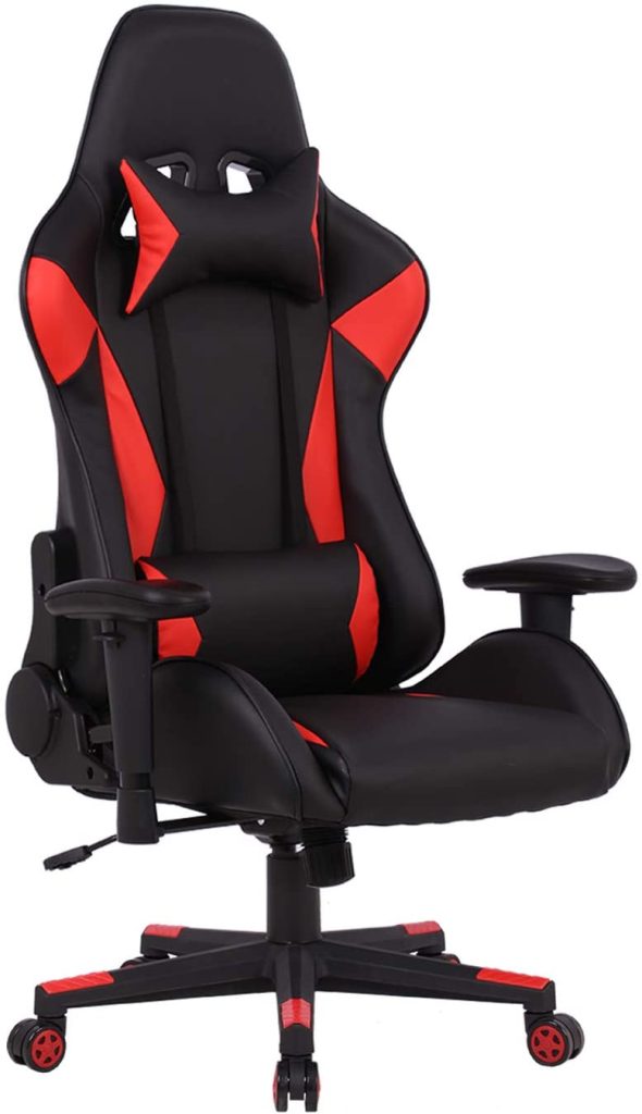 Gaming PC Chair With Lumbar Support With High Back Seat - TurboTech Co