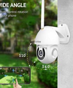 Smart Wireless 2K HD Security Camera Waterproof  Starlight Color Night Vision,  Home Security AI Human Detection & Auto Tracking-TurboTech215