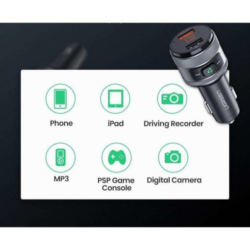 Fast Charger USB Car Charger Bluetooth FM Transmitter QC For IOS & Android
