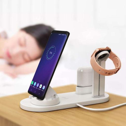 4 in 1 Wireless Charging Dock Charger Stand for iPhone Airpods Apple Watch TurboTech Co 4