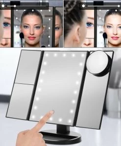 22 LED Vanity Mirror Lights Makeup Lamp Touchscreen Adjustable（white） TurboTech Co