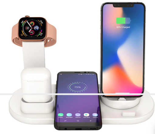 4 in 1 Wireless Charging Dock Charger Stand for iPhone Airpods Apple Watch TurboTech Co 9