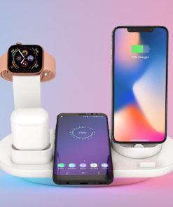 4 in 1 Wireless Charging Dock Charger Stand for iPhone Airpods Apple Watch