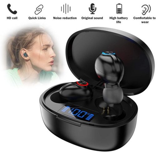 Bluetooth Earphones 5.0 TWS Wireless Headset Mini Earbuds Stereo Headphones-TurboTech215