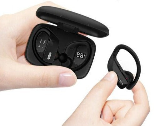 Bluetooth Headset 5.0 Wireless Earbuds With Ear Hook Stereo Headphones-TurboTech215