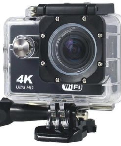 4K WiFi Action Camera Ultra HD Wi-Fi W/ Waterproof Case (Smartphone Control, Micro SD Card Slot)