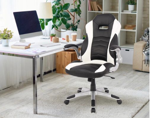 Gaming Chair Ergonomic with High Back Adjustable Height and Armrest for Office Computer Desk Chair-TurboTech215