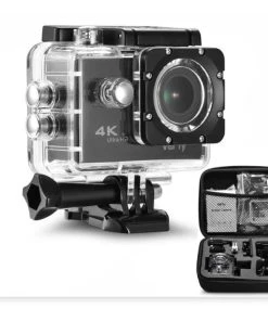 4K WiFi Action Camera Ultra HD Wi-Fi W/ Waterproof Case (Smartphone Control, Micro SD Card Slot) TurboTech Co 2