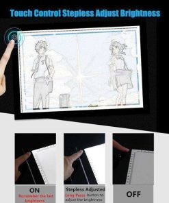 Ultra Thin A5 LED Drawing Board Tracing Lightbox Art Stencil Painting Copy Pad-TurboTech215
