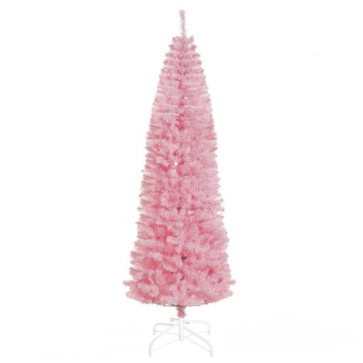 Pink Christmas Pre Lit-With Decoration-TurboTech215