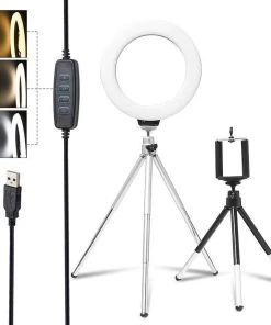 LED Ring Light Lamp Phone Selfie Camera Studio Video Dimmable Tripod Stand-TurboTech215