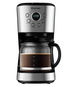Coffee Maker Removable Filter 12-cup LCD Display Programmable Brew Machine-TurboTech215