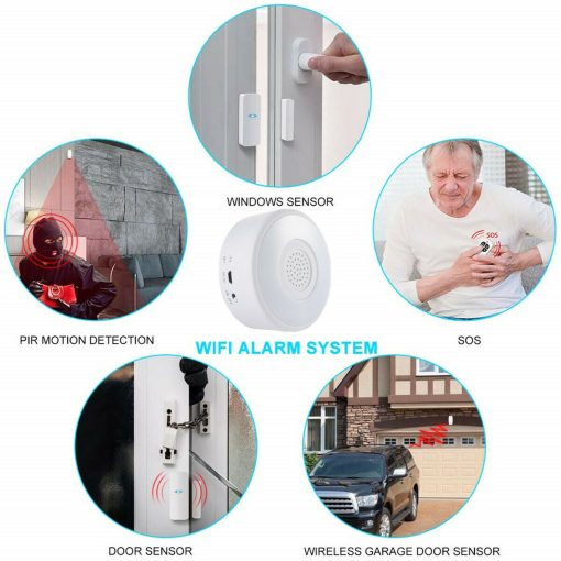 Security System Alarm Smart Home/Office Security Alarm WiFi Alarm System Kit-TurboTech215