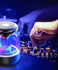 Portable Speakers Bluetooth Column Wireless Powerful Bass Radio with Variable Color LED Light-TurboTech.co