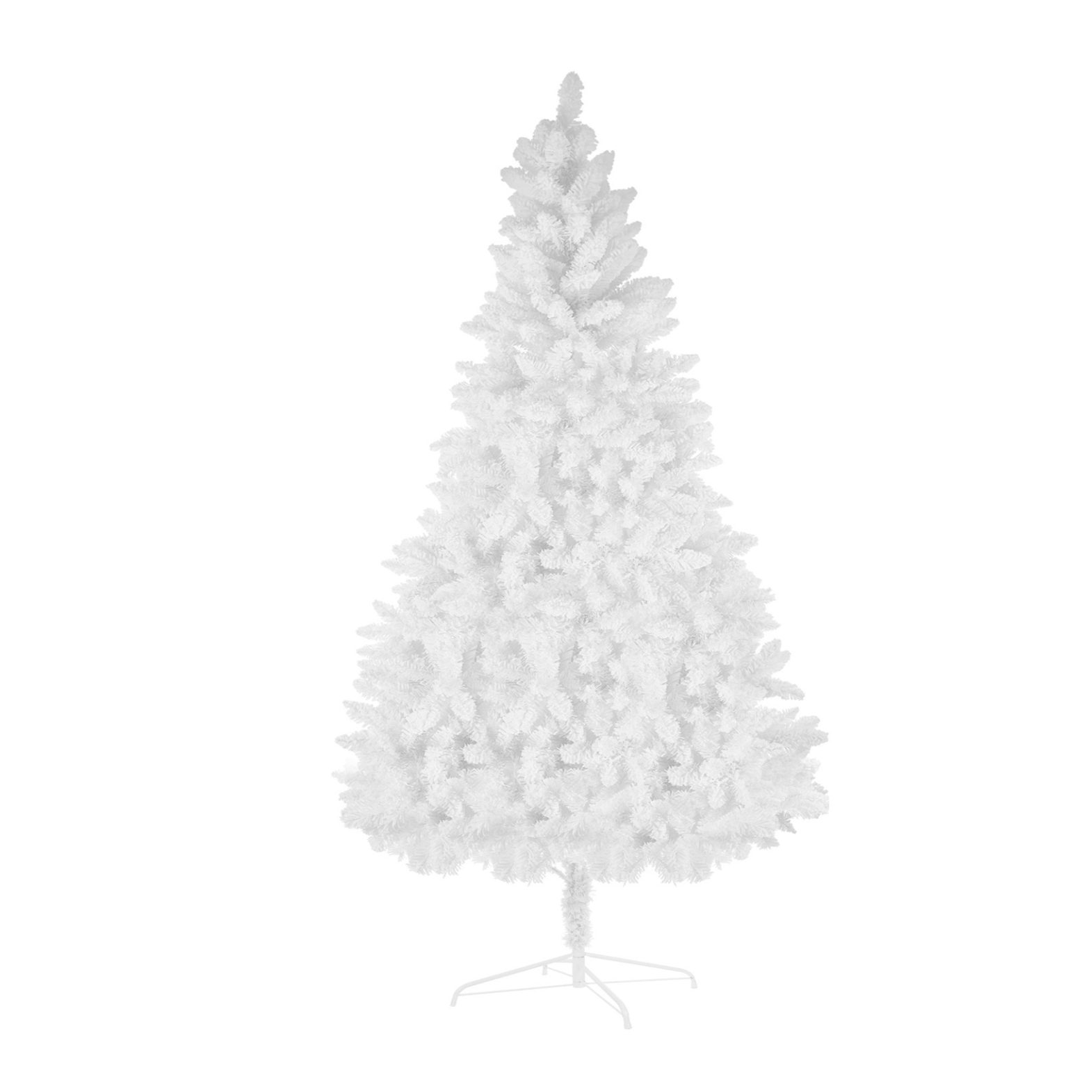 White Artificial Christmas Tree 8ft Full Tree With Metal Stand