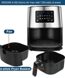 Multi-function Air Fryer Oven Oilless Cooker With 10 Preset LED Touchscreen Detachable Nonstick Basket Kitchen Appliances