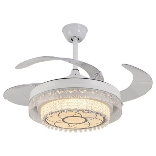LED Fan Light Acrylic Stealth Restaurant Ceiling Fan Light Energy-saving Silent TurboTech Co 2