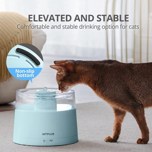 Cat Water Fountain With Wireless Pump Automatic Cat Fountain Smart Modes Easy To Clean Ultra Quiet Pet Water Fountain TurboTech Co 7