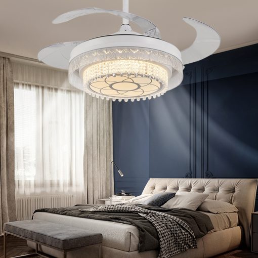 LED Fan Light Acrylic Stealth Restaurant Ceiling Fan Light Energy-saving Silent TurboTech Co
