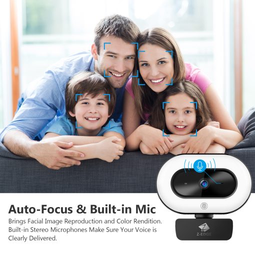 Full HD 1080P Webcam Auto Focus Web Camera For PC Desktop Laptop TurboTech Co 7
