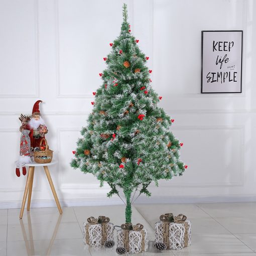 Artificial Christmas Tree 7 Foot Flocked Snow Trees With  Decoration TurboTech Co 8
