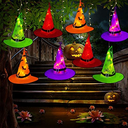 Witch Hat String Lights Halloween Decorations-TurboTech.co