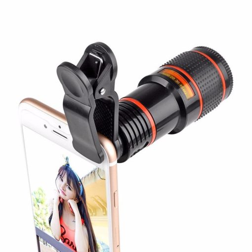 HD 8X Clip On Optical Zoom Telescope Camera Lens For Universal Mobile Cell Phone-TurboTech.co