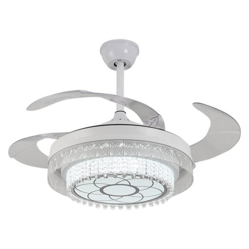 LED Fan Light Acrylic Stealth Restaurant Ceiling Fan Light Energy-saving Silent TurboTech Co 3