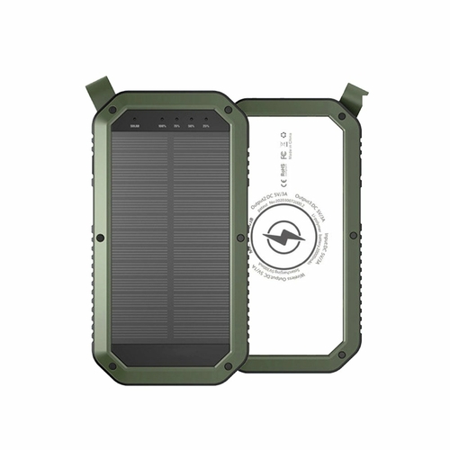 Mini Solar Powered Wireless Phone Charger 10,000 mAh With TurboTech Co 22