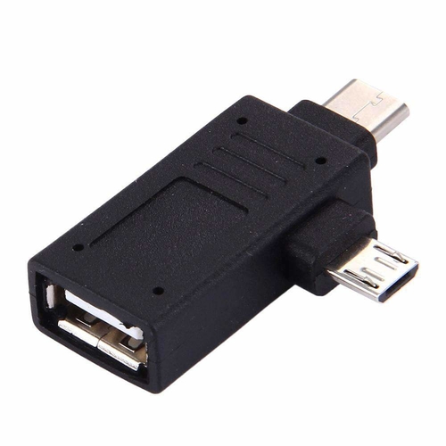 USB Type-C Male With Micro USB Male to USB 2.0 Female Adapter ...