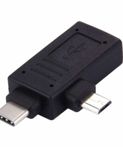 USB Type-C Male With Micro USB Male to USB 2.0 Female Adapter -