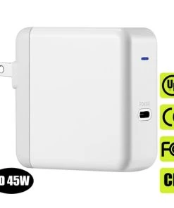45W USB-C Wall Charger with Fast Charge PD Adapter for iPhone TurboTech Co 2