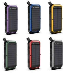 Mini Solar Powered Wireless Phone Charger 10,000 mAh With