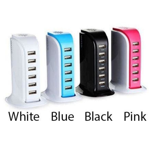Smart Power 6 USB Port Mobile Charger Colorful Tower for Home/Office TurboTech Co 3