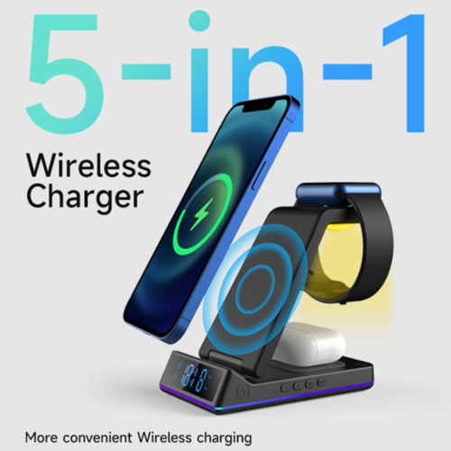 Wireless Charger For iPhone Night Light Alarm Clock-TurboTech.co