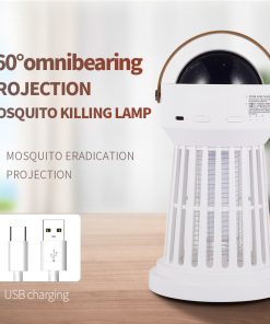 2 In 1 Electric Mosquito Killer Lamp Star Ceiling Projection Kill Mosquitoes For Outdoor And Indoor