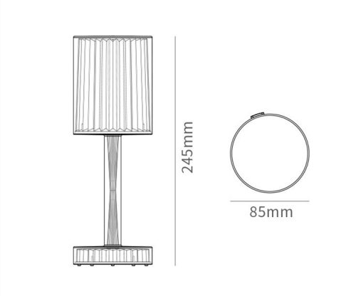 Crystal Diamond Lamp: Serene Bedroom & Bar Light for Atmospheric Tables TurboTech Co 4