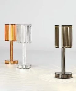 Crystal Diamond Lamp: Serene Bedroom & Bar Light for Atmospheric Tables TurboTech Co