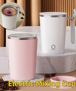 Electric Mixing Cup Stirring Automatic Mixing Mugs Coffee Rotating Magnetic Water Cup