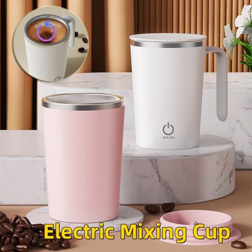 Electric Mixing Cup Stirring Automatic Mixing Mugs Coffee Rotating Magnetic Water Cup TurboTech Co 3