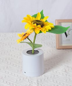 Rechargeable Table Lamp Sunflower Led Simulation Night Light Flowers Decorative Desk Lamp