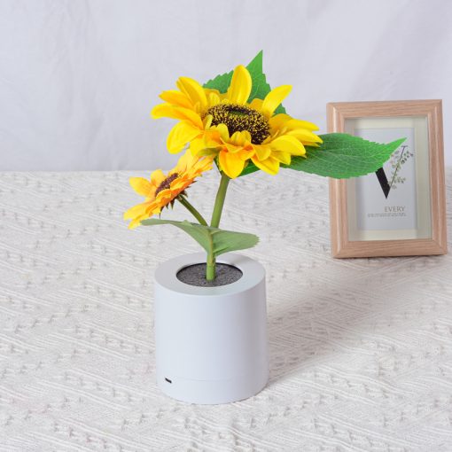 Rechargeable Table Lamp Sunflower Led Simulation Night Light Flowers Decorative Desk Lamp TurboTech Co 5