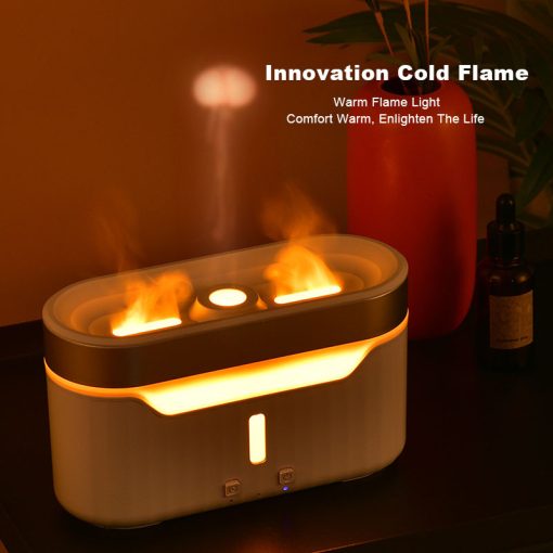 Jellyfish Flame Humidifier Simulation Flame Aromatherapy Humidifier Jellyfish Fog Circle Atmosphere Lamp Night Light TurboTech Co 9