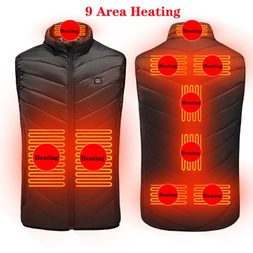 Heated Vest Washable Usb Charging Electric Winter Coat TurboTech Co 3