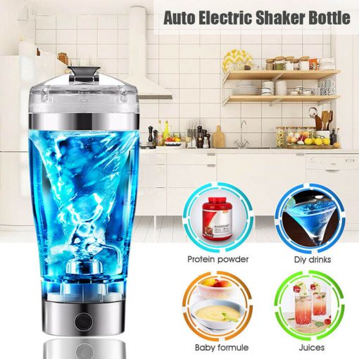 Electric Protein Shake Stirrer Coffee Blender Kettle Sports And Fitness Charging Electric Shaker Cup (Rechargeable USB) TurboTech Co 3