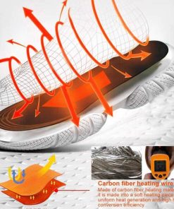 USB Heating Insoles Pad Feet Heated Shoes Heater Can Be Cut Winter Warmers For Boots Sneaker Shoes